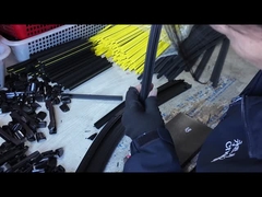 Zwarte rubber voor- en achterwiperbladen Slank voorwiperbladen voorruit